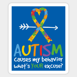 Autism Awareness Day - Go Blue for Autism Magnet